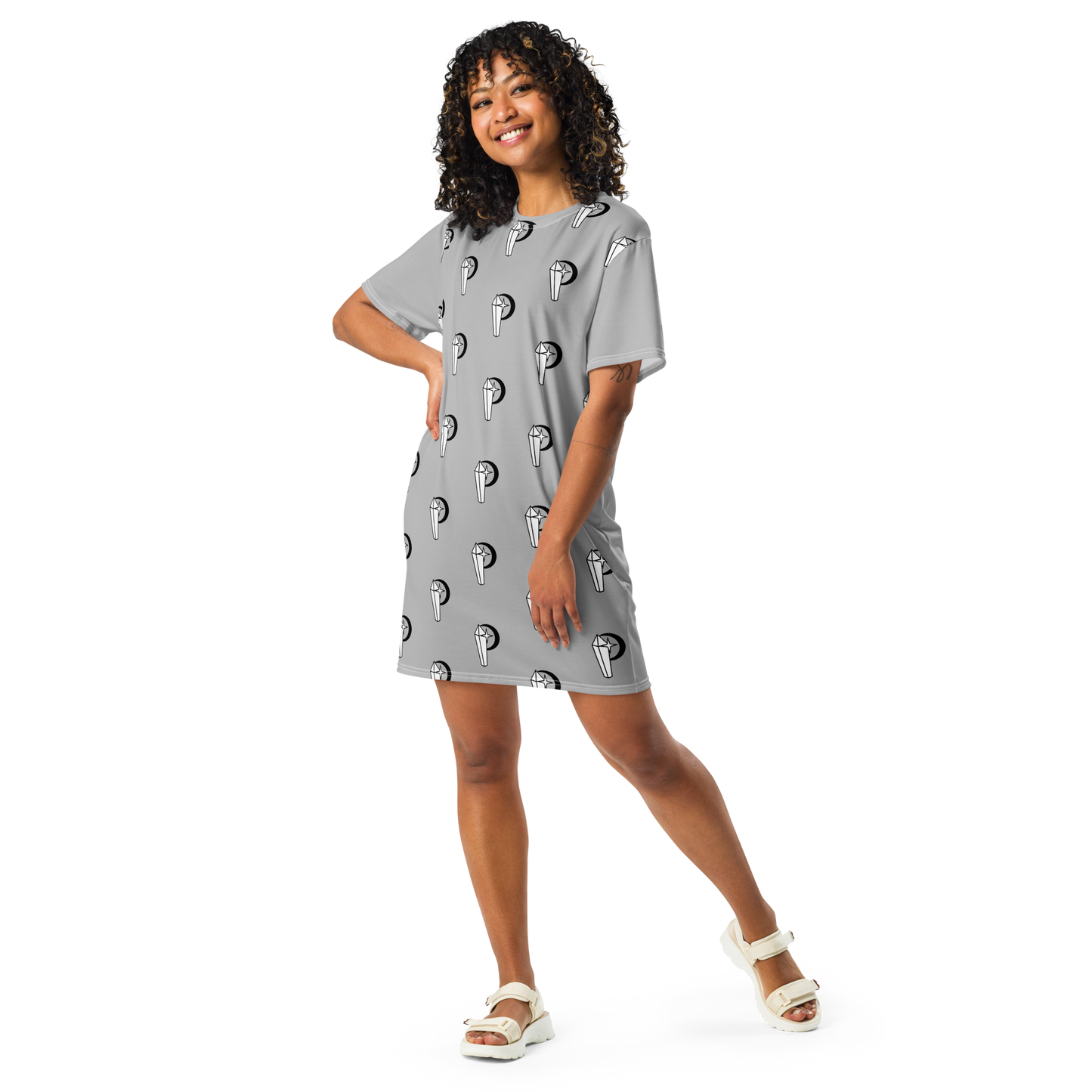Piezo Crystal P T-shirt Dress (g)